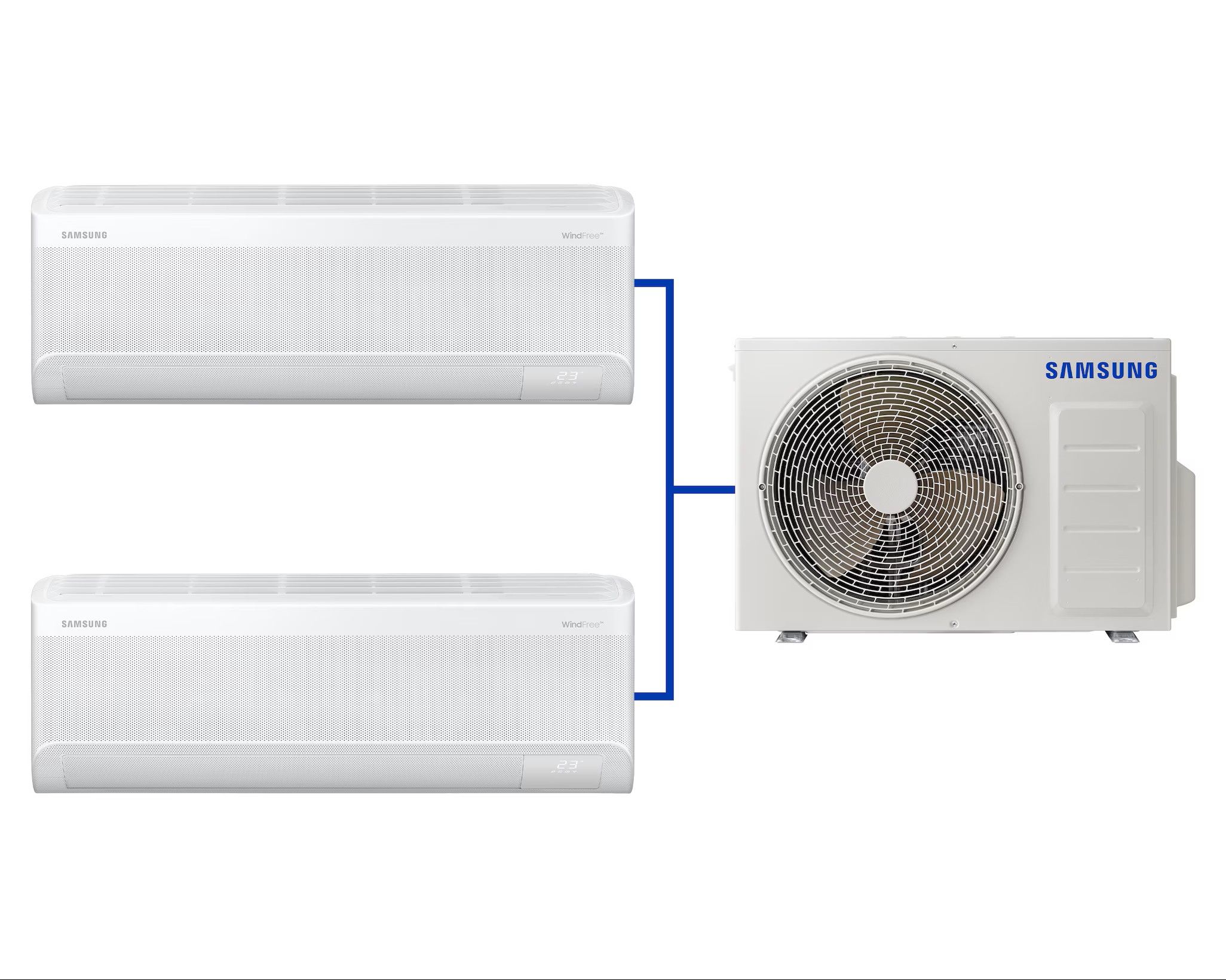 Split Klima WindFree Duvar Tipi Multi Split Klima 9000 BTU + 12000 BTU ...